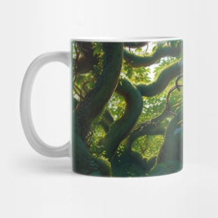 Close-Up Jungle Scene - Twisting Trees and Lianas Mug